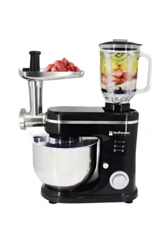 Кухонный комбайн 3 в 1 Hoffmans НМ-8085 черный/красный