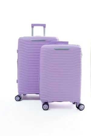 Чемодан MyBag лавандовый S ручная кладь с расширением