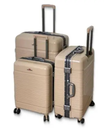 Чемодан Mironpan Premium XL бежевый L большой
