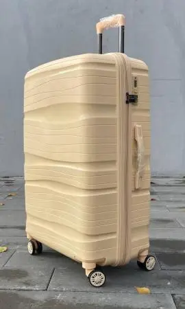 Чемодан Bizon H004 сливочный L большой без расширения