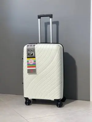 Чемодан Freedom Volna белый L (большой) с расширением