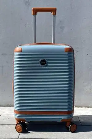 Чемодан MyBag Combo голубой S ручная кладь с расширением