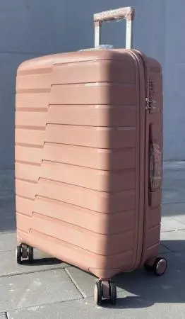 Чемодан Bizon H003 пудровый L большой без расширения