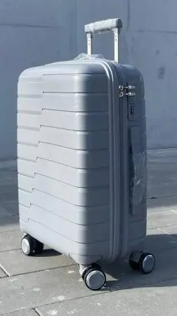 Чемодан Bizon H003 серый L большой без расширения