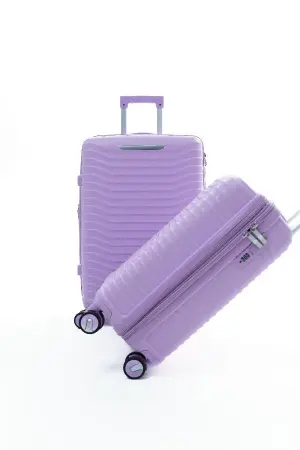 Чемодан MyBag лавандовый М средний с расширением Чемодан MyBag лавандовый М средний с расширением