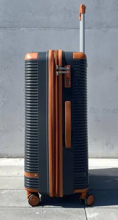 Чемодан MyBag Combo темно-серый S ручная кладь с расширением