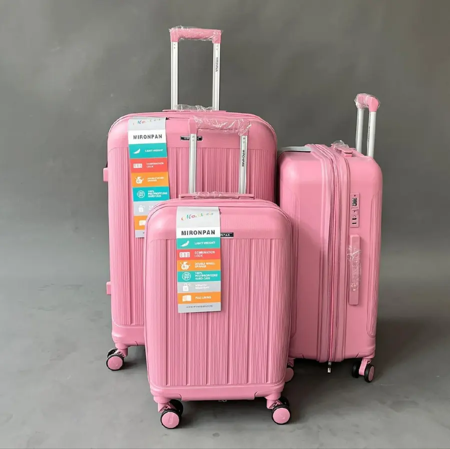 Чемодан Mironpan Travel розовый S ручная кладь