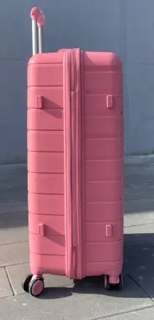 Чемодан Bizon H003 розовый L большой без расширения