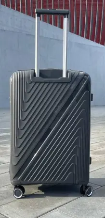 Чемодан Lufi темно-серый S ручная кладь без расширения