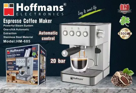 Кофемашина - кофеварка рожковая Hoffmans HM-685