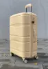 Чемодан Bizon H004 сливочный М средний без расширения Чемодан Bizon H004 сливочный М средний без расширения