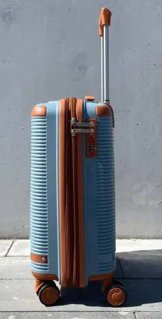 Чемодан MyBag Combo голубой S ручная кладь с расширением