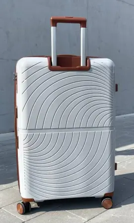 Чемодан SkyCase серый М средний с расширением Чемодан SkyCase серый М средний с расширением