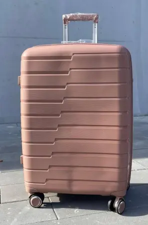 Чемодан Bizon H003 пудровый S (маленький) без расширения