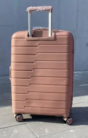 Чемодан Bizon H003 пудровый S (маленький) без расширения