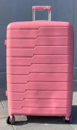Чемодан Bizon H003 розовый L большой без расширения