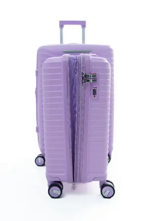 Чемодан MyBag лавандовый М средний с расширением Чемодан MyBag лавандовый М средний с расширением