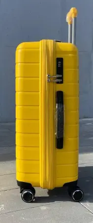 Чемодан Bizon H003 желтый L большой без расширения