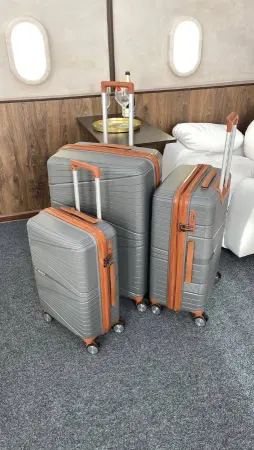 Чемодан Mironpan Sidney серый S маленький