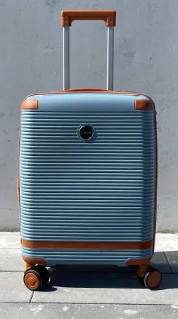 Чемодан MyBag Combo голубой М средний с расширением Чемодан MyBag Combo голубой М средний с расширением