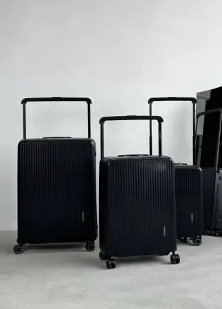 Чемодан Mironpan Style черный L большой