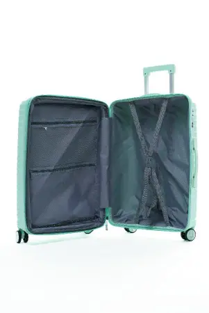 Чемодан MyBag мятный М средний с расширением Чемодан MyBag мятный М средний с расширением