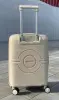 Чемодан MyBag Krug молочный М средний с расширением Чемодан MyBag Krug молочный М средний с расширением