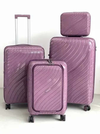 Чемодан Freedom Volna баклажан L (большой) с расширением