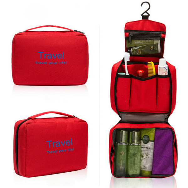 Дорожный органайзер Travel красный открытый