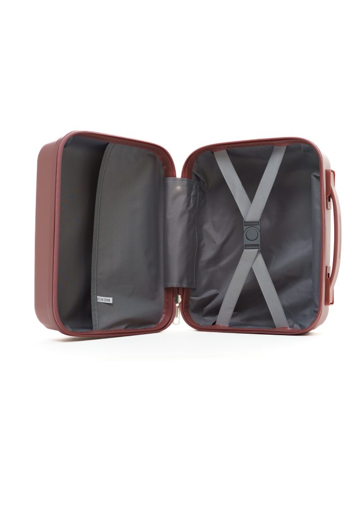 Бьюти кейс из полипропилена розовый вид внутри