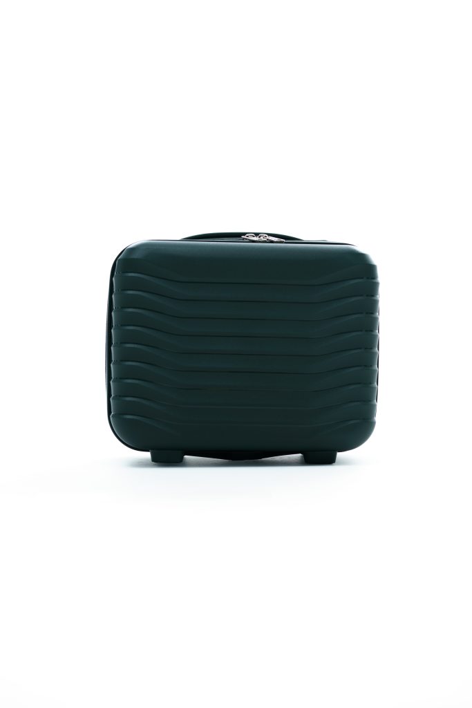 Бьюти кейс из полипропилена темно-серый вид спереди