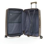 Открытый чемодан Mybag бежевый, с демонстрацией внутреннего пространства