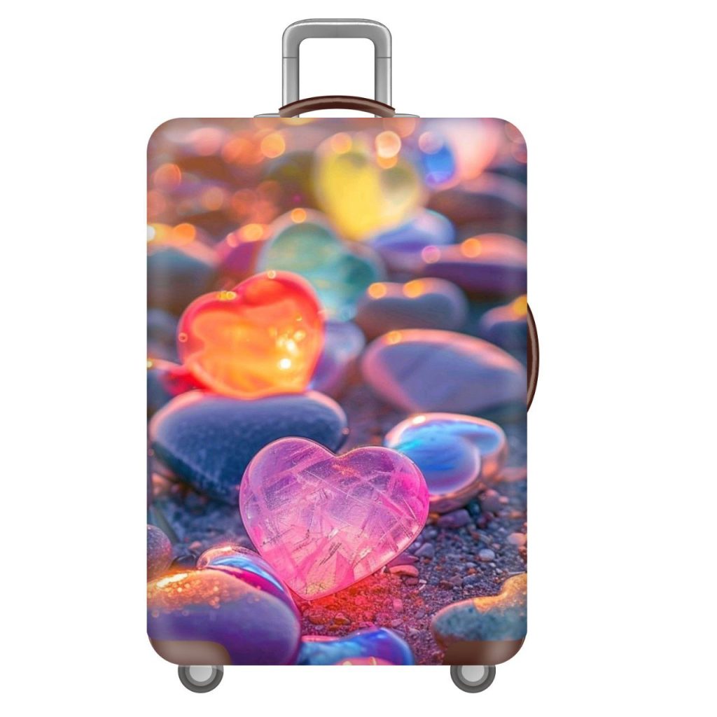 Чехол для чемодана сердца 1024