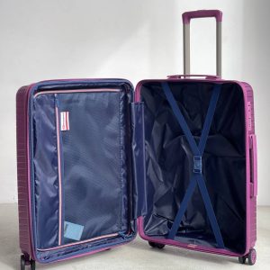 Чемодан Mironpan Line фиолетовый, S (ручная кладь) – Миниатюра 5 Чемодан Mironpan Line фиолетовый, S (ручная кладь) – Миниатюра 5